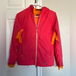 Stio Women’s Alpiner Hooded Jacket Two-Toned Zip Up PolarTec Outdoors